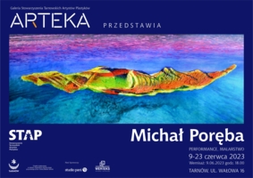 Plakat wystawy malarstwa Michała Poręby